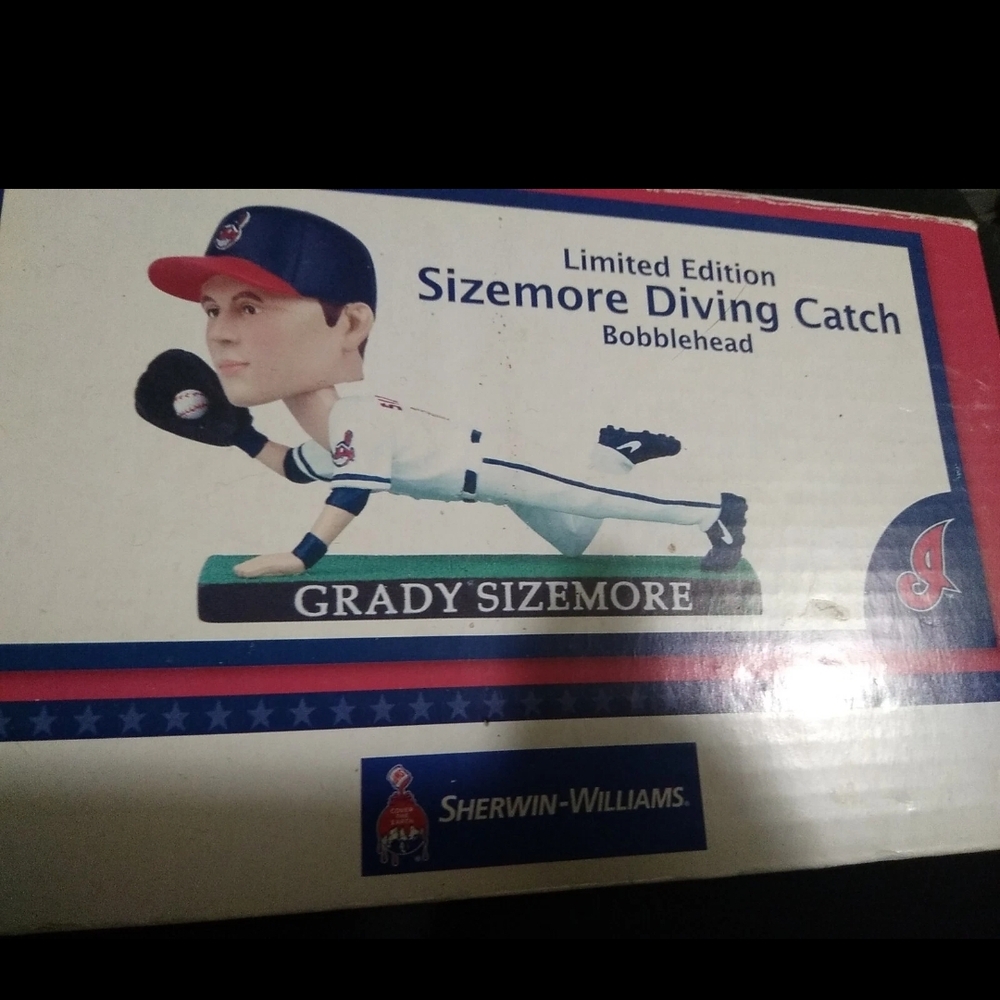 Limited Edition Bobblehead - Grady Sizemore Diving Catch. New. Cleveland Indians